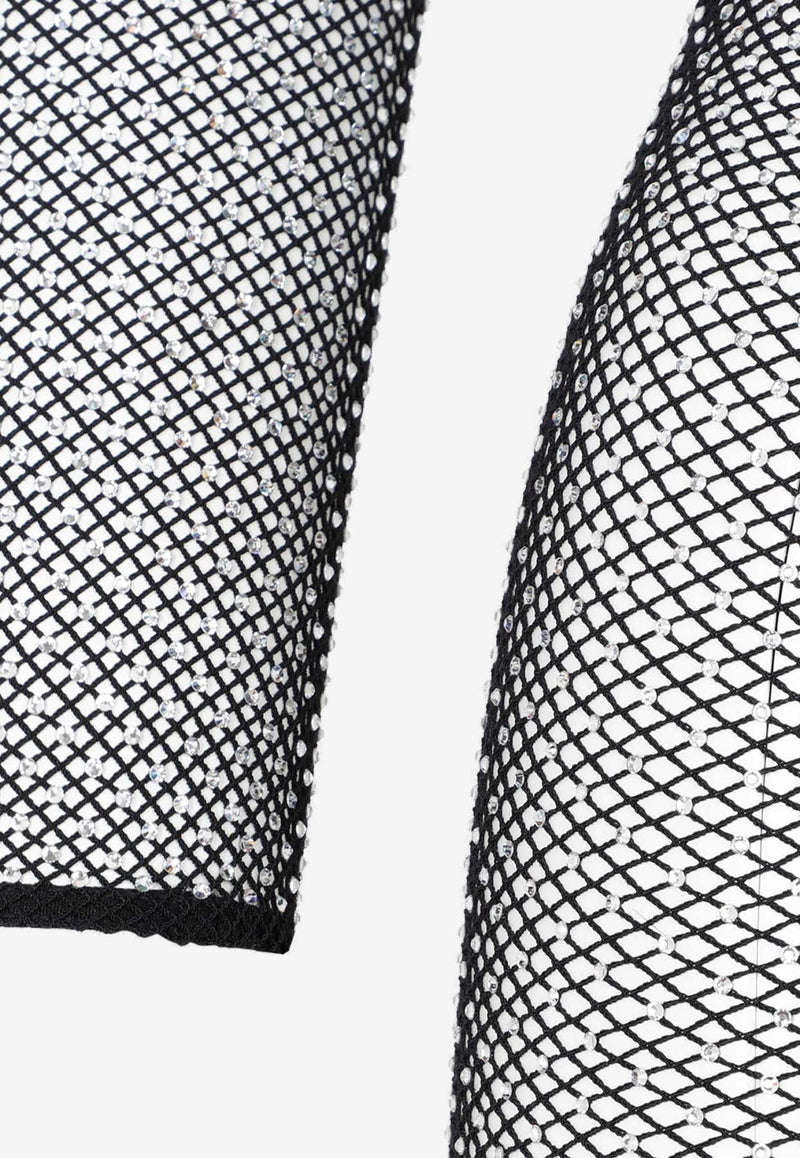 Crystal Mesh Mini Dress