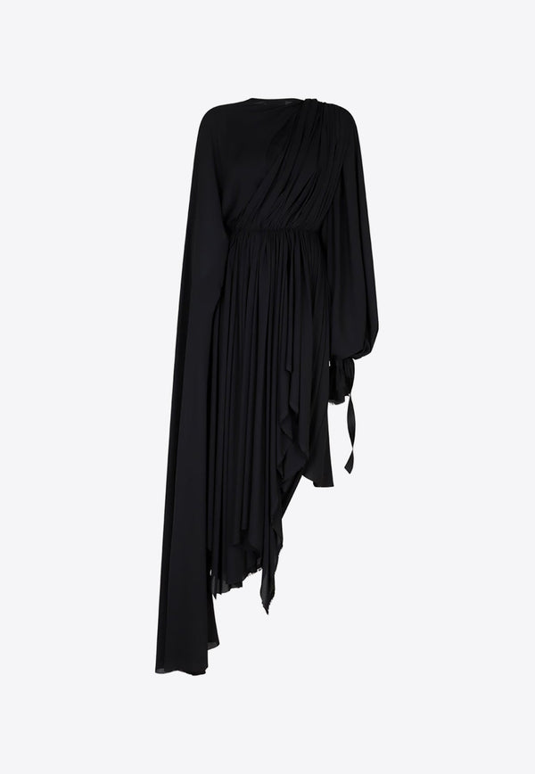 Asymmetric Pleated Dress