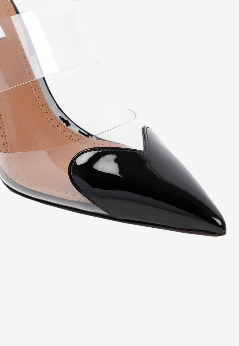 Coeur 90 Mules in Calf Leather and PVC