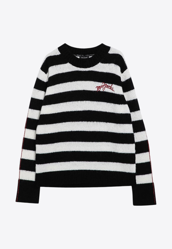 The Striped Logo Alpaca Sweater