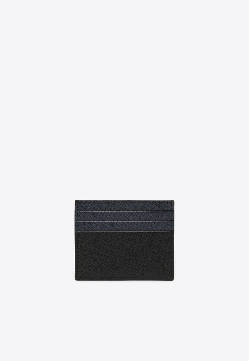 Saffiano Leather Logo Cardholder