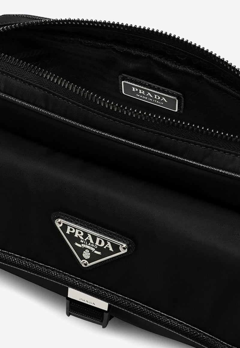 Triangle Logo Re-nylon Messenger Bag