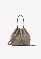 Rockstud Bucket Bag in Calf Leather