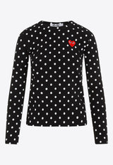 Heart Logo Polka-Dot T-shirt