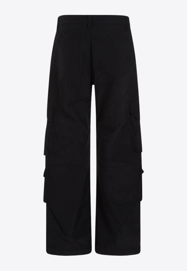 Wide-Leg Cargo Pants