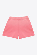 Girls Logo Print Drawstring Shorts