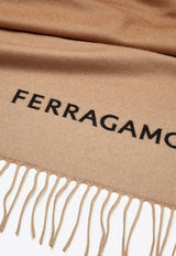 Logo Jacquard Cashmere Scarf