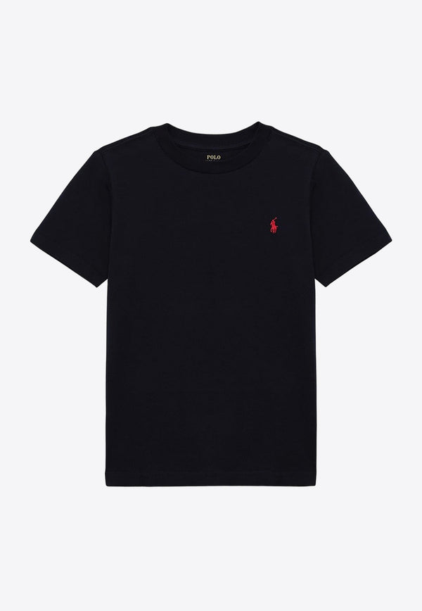 Boys Logo Embroidered T-shirt
