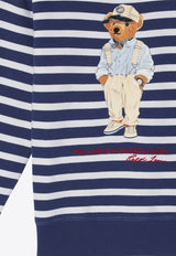 Boys Polo Bear Striped Sweatshirt