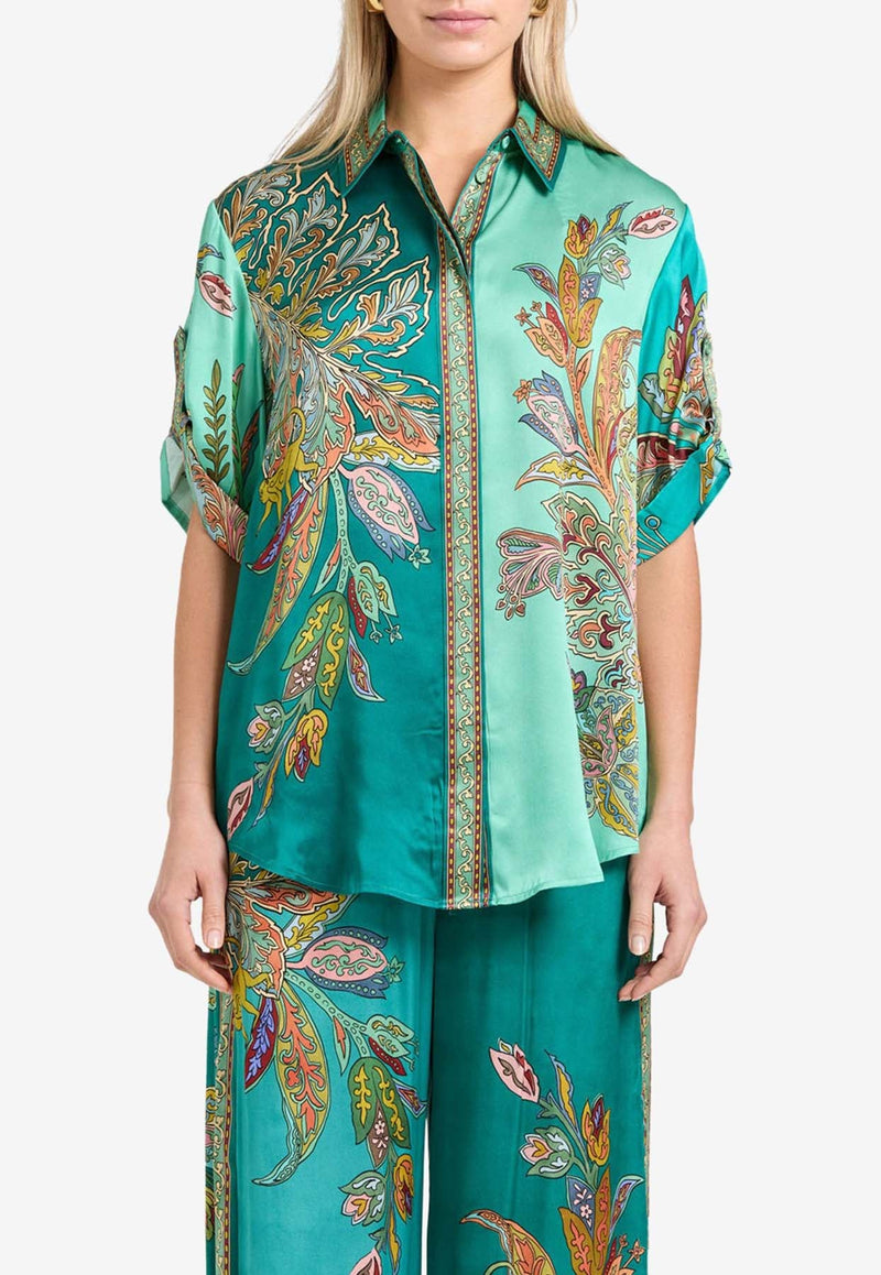 Franca Printed Silk Shirt