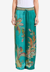 Franca Printed Silk Pants