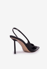 Bella 80 Patent Leather Slingback Pumps