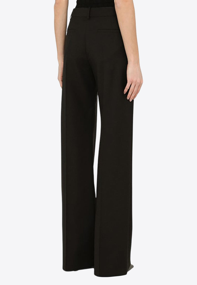 Wool-Blend Tailored Pants