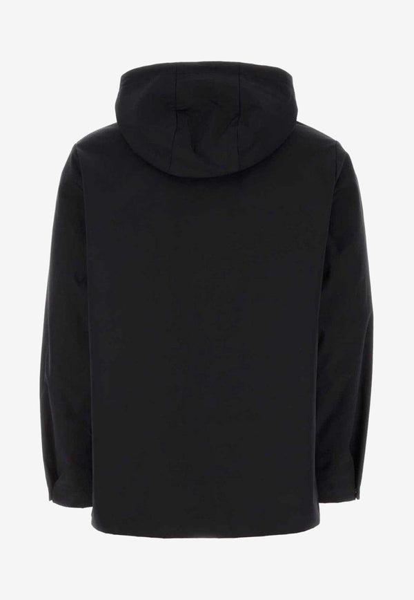 Hooded Overshirt in Tech Fabric