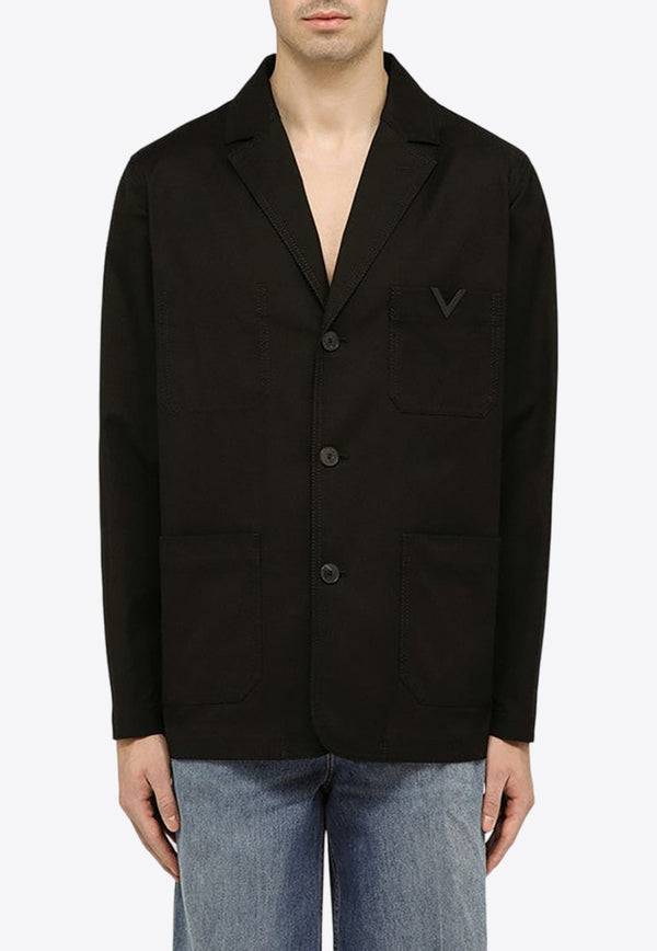 VLogo Single-Breasted Blazer