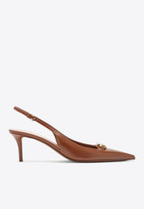 VLogo 60 Slingback Pumps in Calf Leather