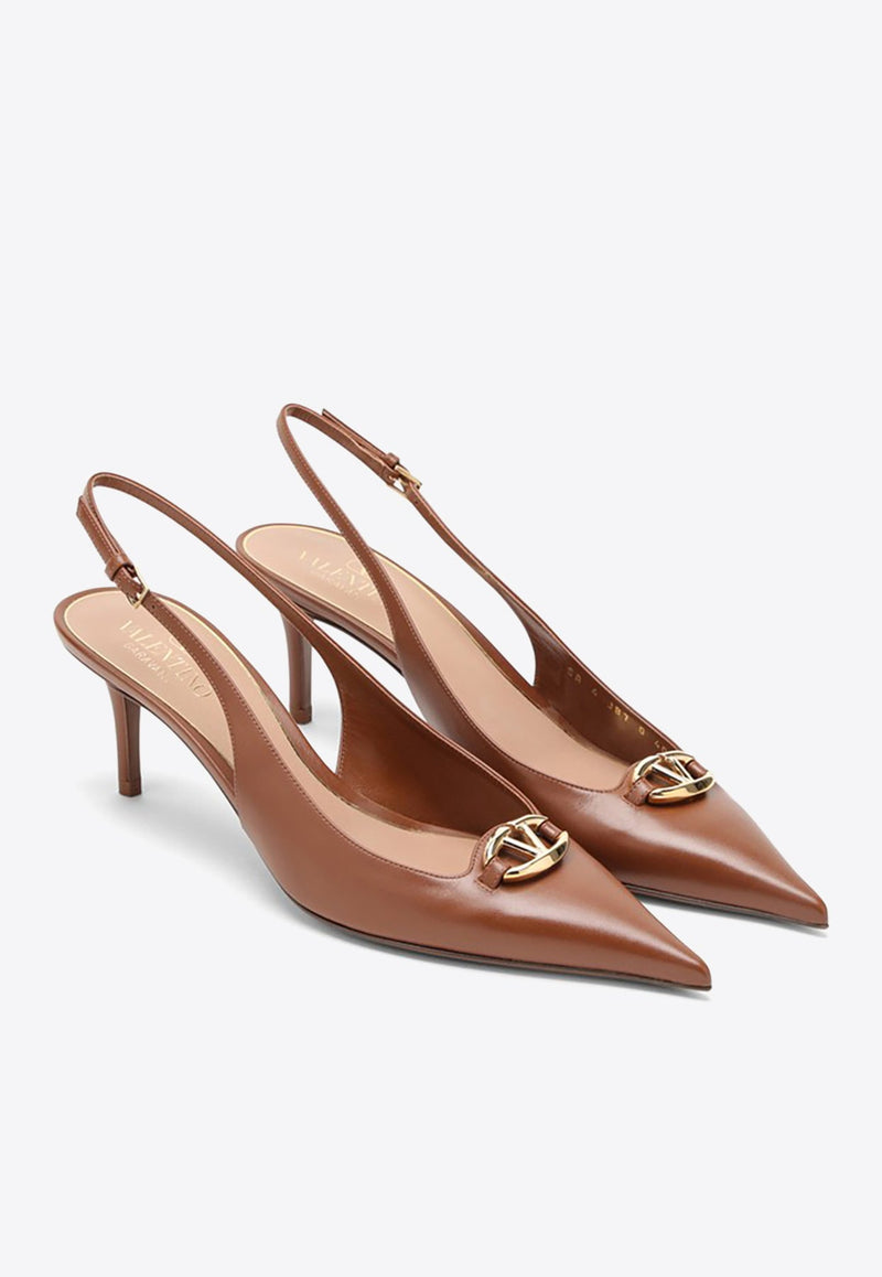 VLogo 60 Slingback Pumps in Calf Leather