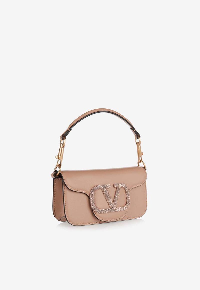 Small Locò Crystal VLogo Shoulder Bag