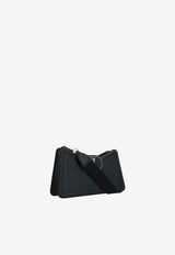 VLogo Grained Leather Shoulder Bag