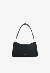 VLogo Grained Leather Shoulder Bag