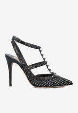 Rockstud 100 Crystal Mesh Pumps