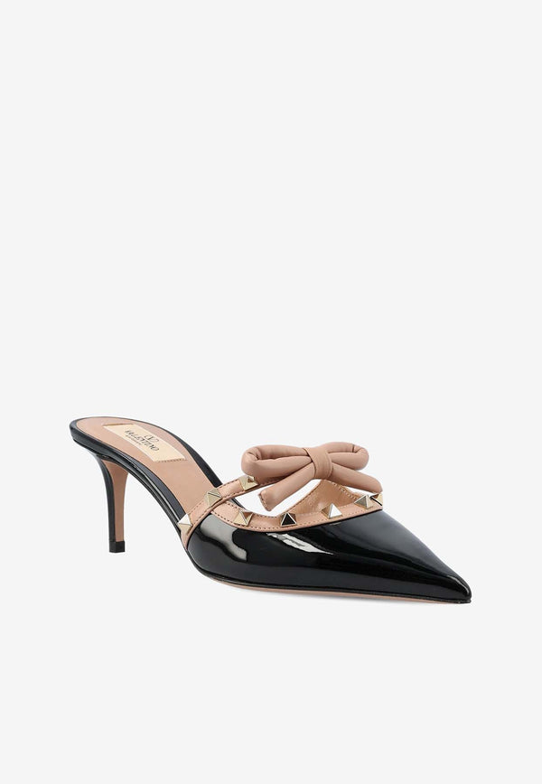 Rockstud 60 Patent Leather Mules