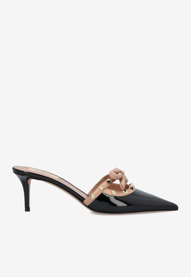 Rockstud 60 Patent Leather Mules