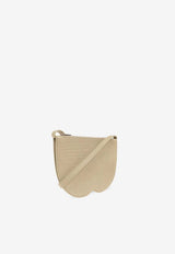 Chess Grained Leather Crossbody Bag