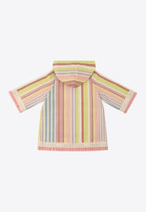 Girls Halliday Hooded Stripe Cover-Up