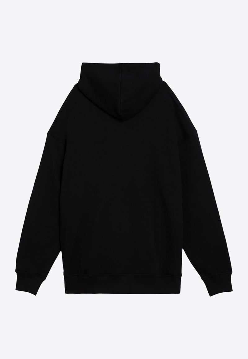 V Plaque Hooded Sweatshirt