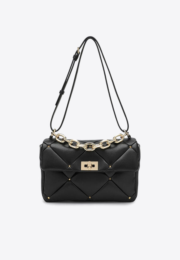 Rockstud Spike Nappa Leather Crossbody Bag