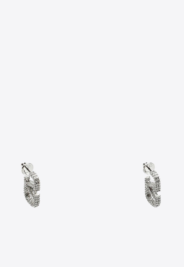 Signature VLogo Crystal Embellished Earrings