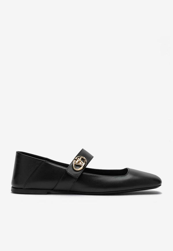 VLogo Locker Mary-Jane Ballet Flats