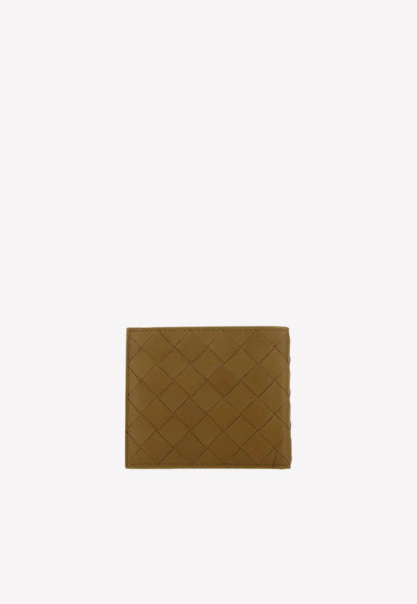 Bi-Fold Intrecciato Wallet in Calf Leather