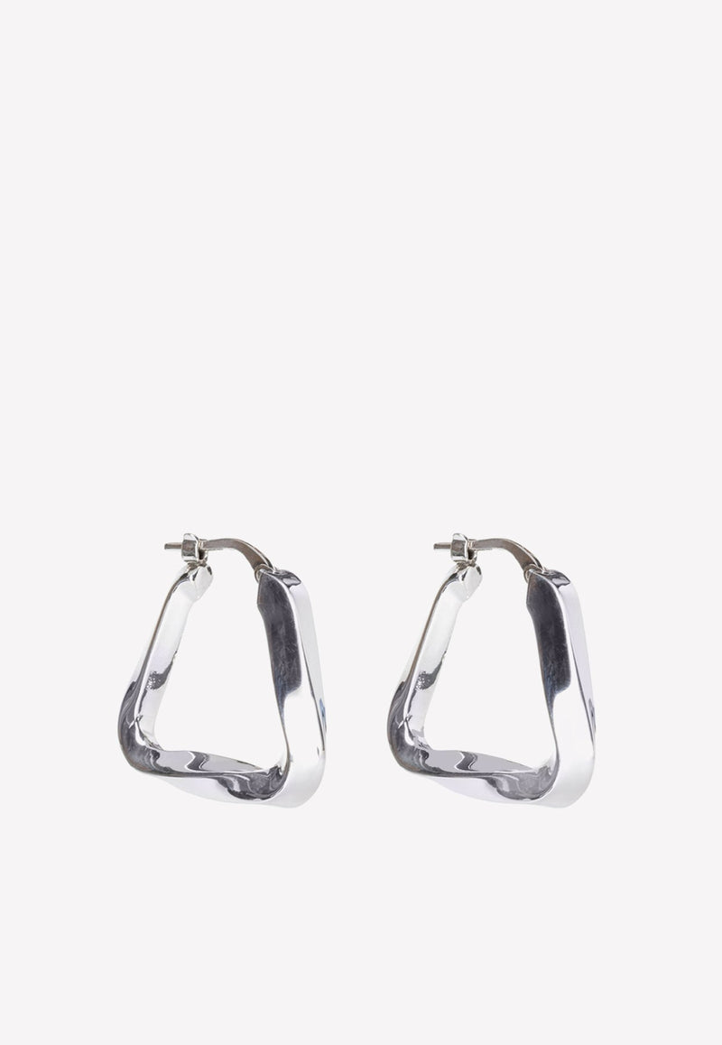 Triangle Twisted Hoop Earrings