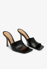 Stretch 90 Square-Toe Leather Mules