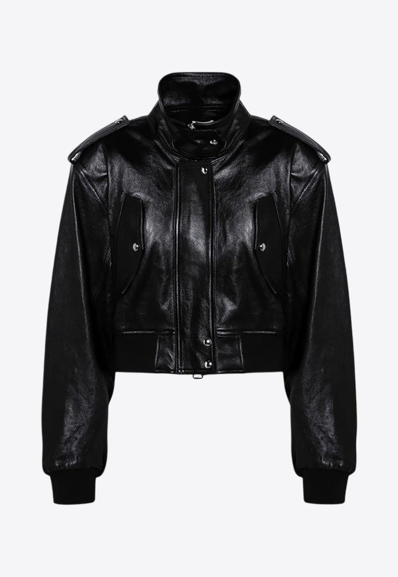 Kember Leather Bomber Jacket