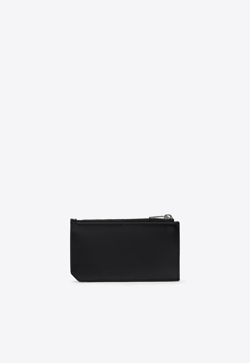 Tiny Cassandre Zip Cardholder in Calf Leather