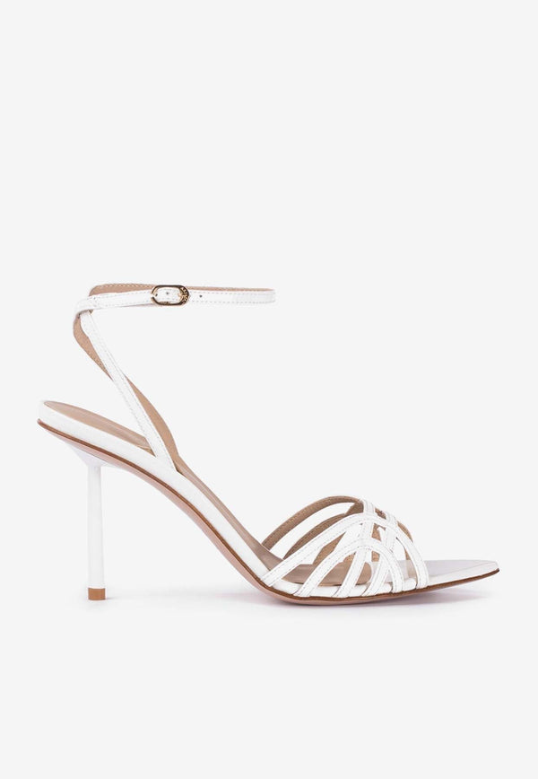 Bella 80 Leather Strappy Sandals