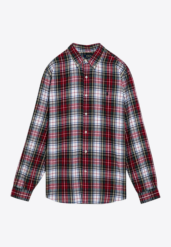 Plaid Check Long-Sleeved Shirt