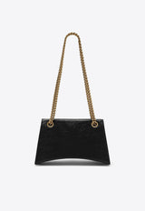 Small Crush Calf Leather Shoulder Bag