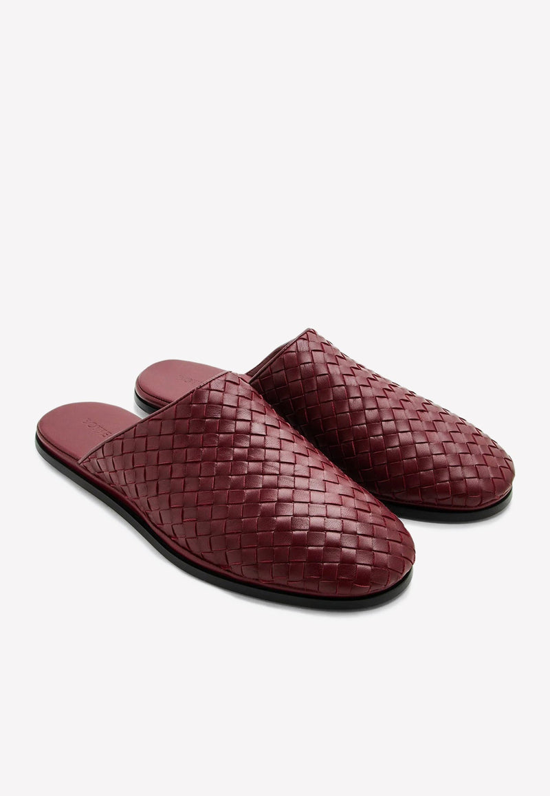 Slippers in Intrecciato Leather