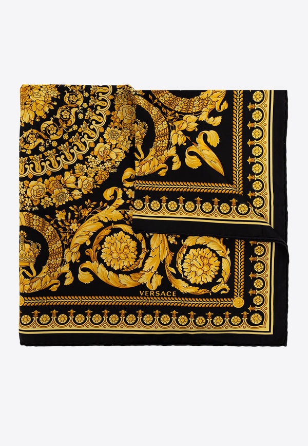 Barocco-Print Silk Foulard Scarf