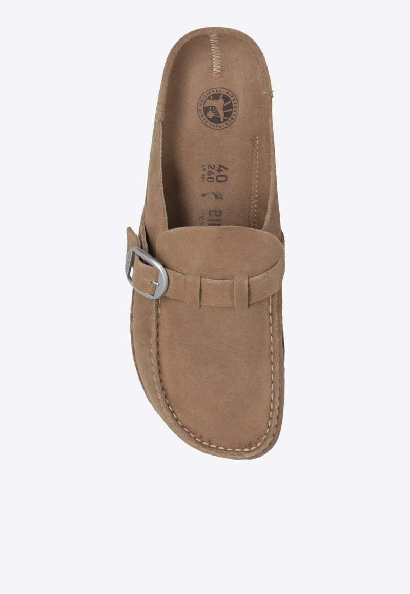 Buckley Loafer-Style Suede Mules
