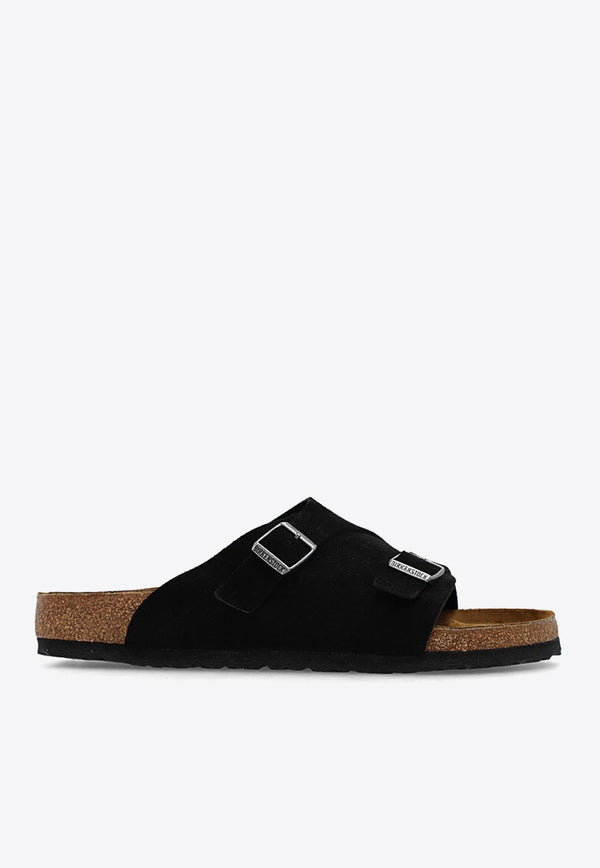 Zurich Double-Strap Leather Slides