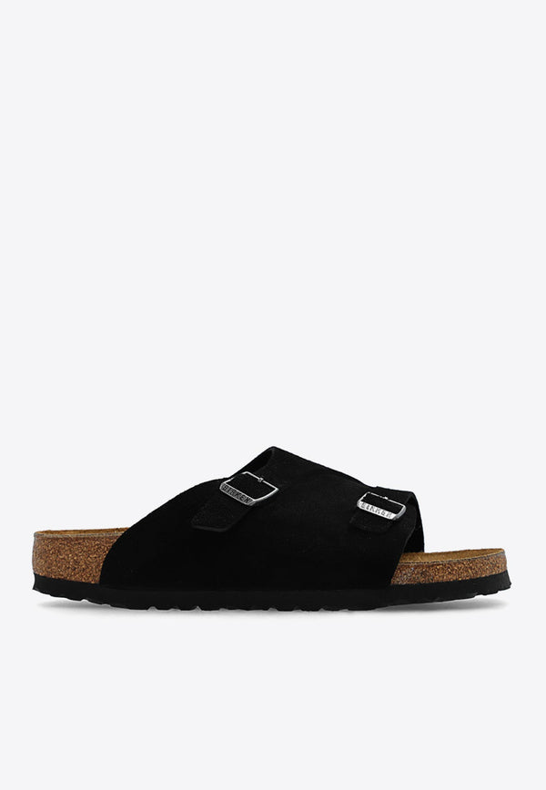 Zurich Double-Strap Leather Slides