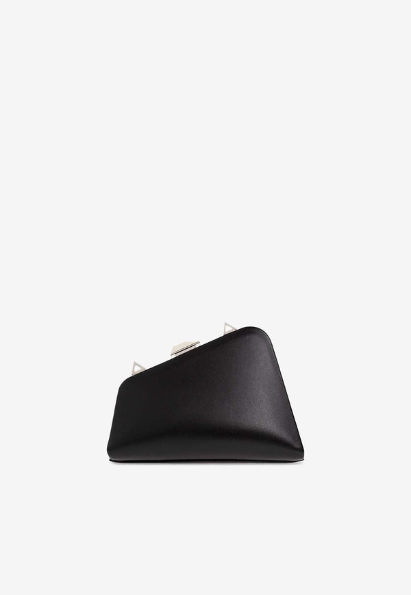 Mini Midnight Leather Clutch Bag