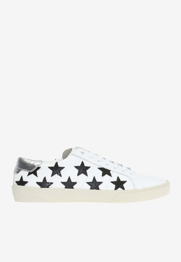 Court Classic Low-Top Sneakers with Star Patches