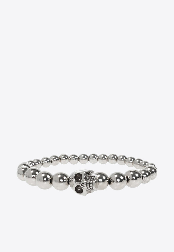 Skull Charm Beaded Bracelet