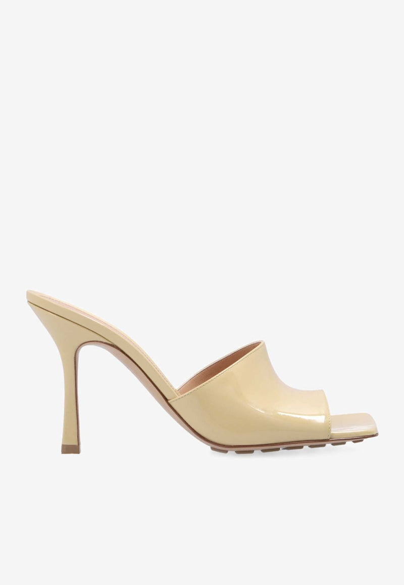 Stretch 90 Patent Leather Mules